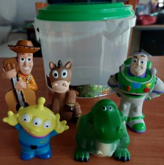 Set Muñecos Baño Toy Story