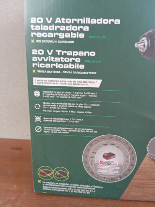 Parkside 20V Atornilladora Taladradora Recargable