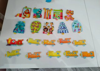 Puzzle Djeco tren animales