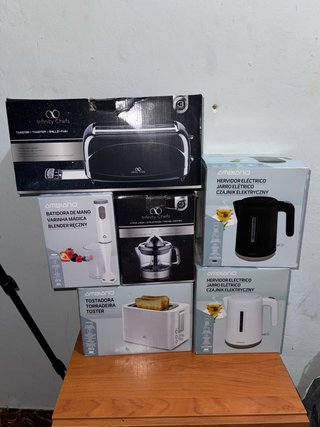 Pack Electrodomésticos: Tostadora, Batidora, Hervi
