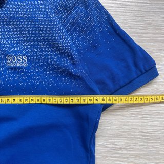 Polo Hugo Boss Azul Degradado Punteado Hombre