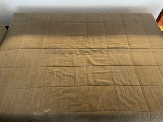 Sofá Cama Beige/Marrón Tela