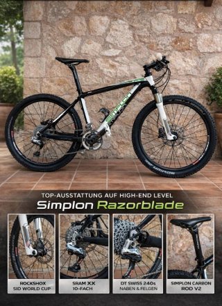 Bicicleta mountain bike en  Carbono