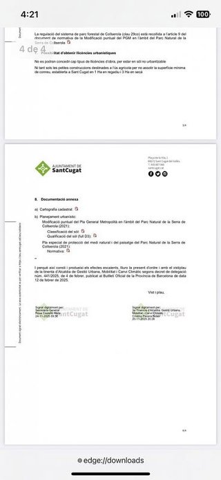Terreno en venta en La Floresta - Les Planes en Sant Cugat del Vallès