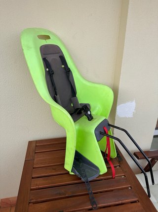 Silla bici infantil verde