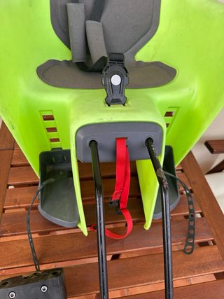 Silla bici infantil verde