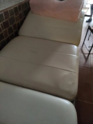 Camilla para estética de acero inoxidable