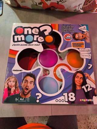 Juego de mesa One more? ¿Quién puede decir más?