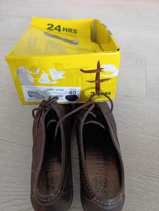 Zapato tacón 24 HRS marrón