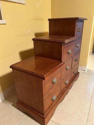 Mueble Escalera Madera Maciza