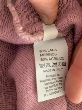 Maglia donna misto lana rosa