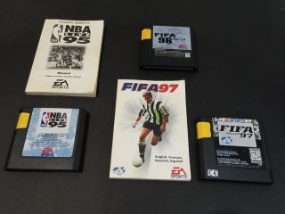 Pack Mega Drive: NBA Live 95 + FIFA 96 + FIFA 97