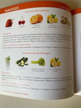 Estratti di frutta e verdura per le 4 stagioni