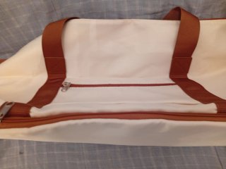 Bolso Kono Blanco y Marrón Playa Piscina