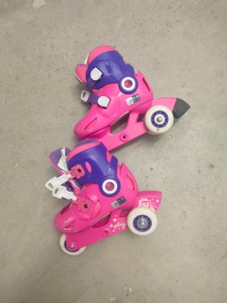 Patines Oxelo Rosas Talla 26-28 y protecciones