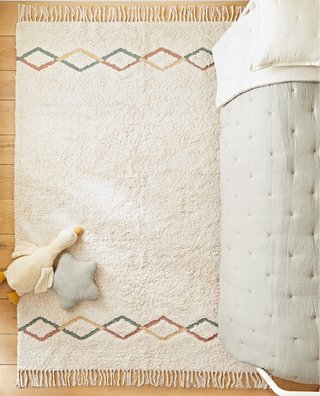Alfombra Zara Home Beige Multicolor