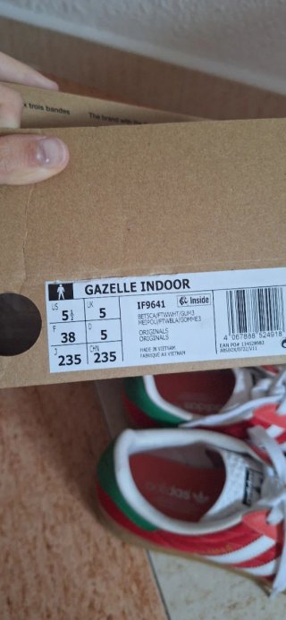 Adidas Gazelle Rojas Talla 38