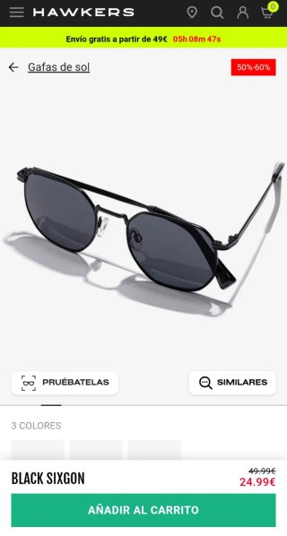 Gafas de sol Hawkers SIXSON Black