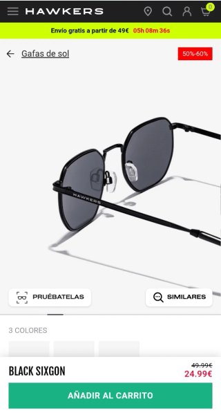 Gafas de sol Hawkers SIXSON Black