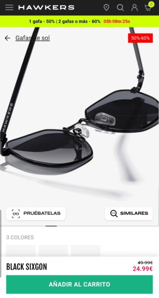 Gafas de sol Hawkers SIXSON Black