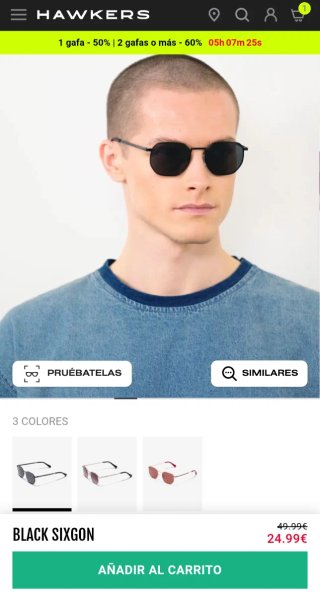 Gafas de sol Hawkers SIXSON Black