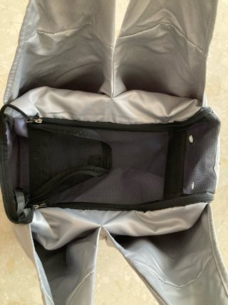 Bolso Transportín Perros Gris y Negro