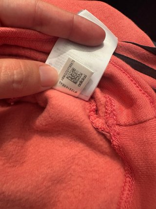 Sudadera Adidas cropped rosa y negra