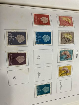 7 hojas sellos Nueva Guinea Holandesa 1949-1962