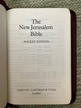 Biblia "The New Jerusalem Bible" (NJB) - Ed. DLT c