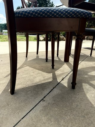 Mesa madera maciza y 6 sillas