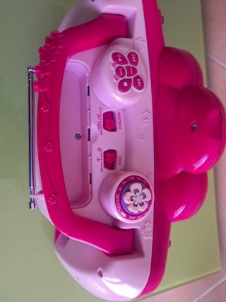 Radio CD Barbie Flor Rosa