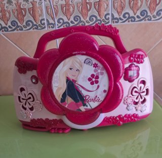 Radio CD Barbie Flor Rosa