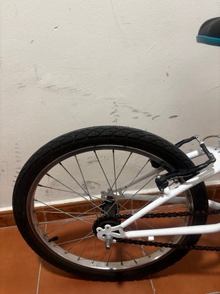 Bicicleta Btwin 20 Blanca perfecto estado