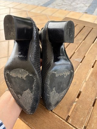 Botines Zara efecto piel cocodrilo Talla 38