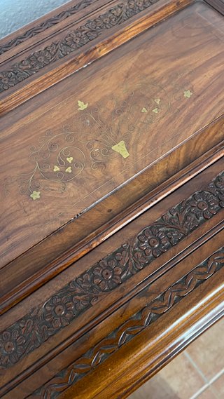Mueble Bar Licorera Madera Tallada