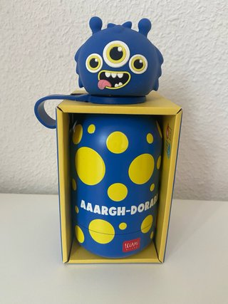Botella infantil monstruo Legami azul