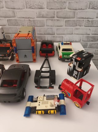 Lote vehículos y accesorios Playmobil
