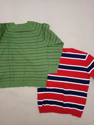 Conjunto 2 jerséis niño rayas