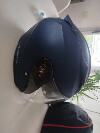 Casco de moto CGM azul