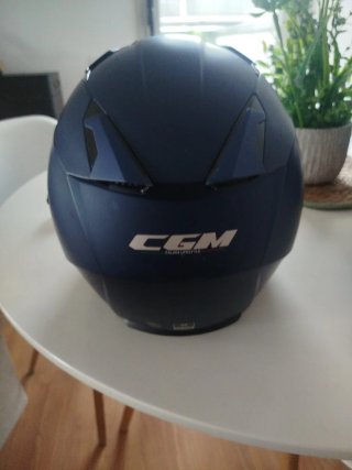 Casco de moto CGM azul