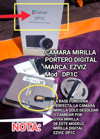 MIRILLA EZVIZ DP1C WiFi-Móvil Para Repuesto Repara