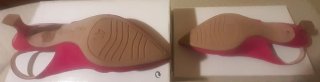 Zapatos de salón tacón bajo rosa