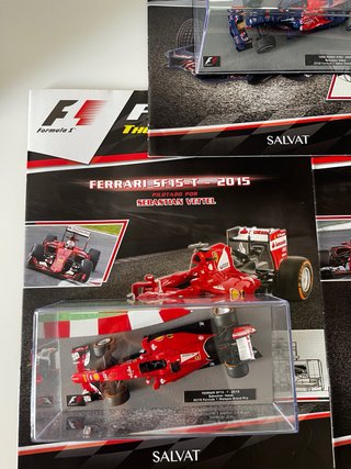 Lote 5 coches F1 Sebastian Vettel 1:43