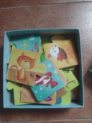 Puzzle Animales y sus Hogares - 2 años