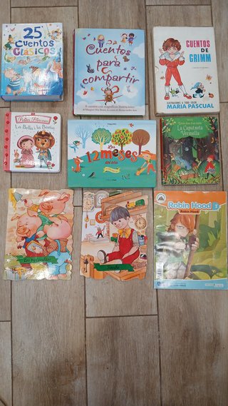 Lote 9 libros infantiles - cuentos clásicos, Grimm