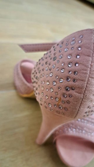 Tacones TOP GIRL rosas con pedrería