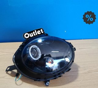 XC FARO DCH MINI COOPER R56 R57 06-14 OJOS ANGEL FONDO NEGRO