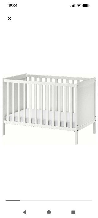 Cuna Ikea Sundvik Blanca + colchón