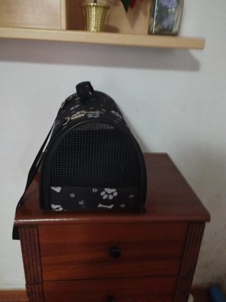 Transportín para perro con estampado