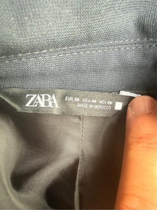 Traje Zara Confort Azul Marino Hombre